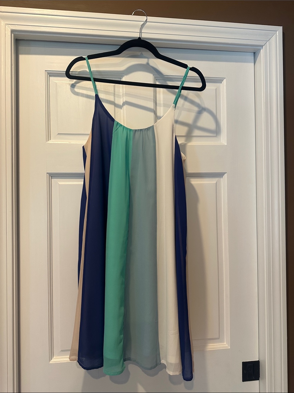 Sleeveless Colorblock Slip Dress from pink lily